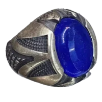 جید آبی الماس تراش