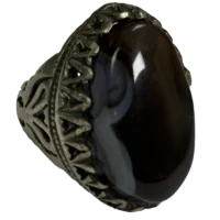 عقیق سرخ مشکی