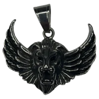 پلاک سر شیر بال دار